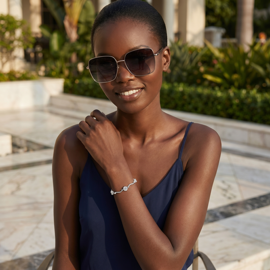 Delicate Moissanite Bracelet - The Radiant Self