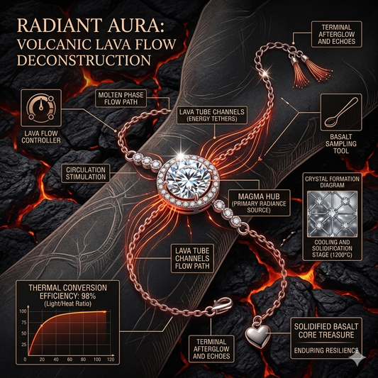 Moissanite Halo Bracelet - Radiant Aura