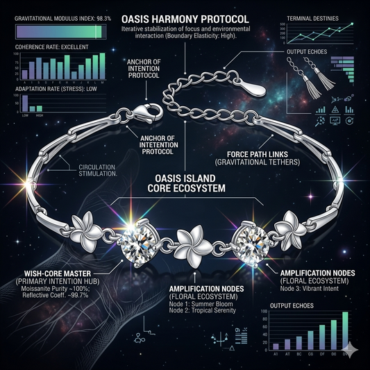Moissanite Floral Bracelet - Summer Bloom